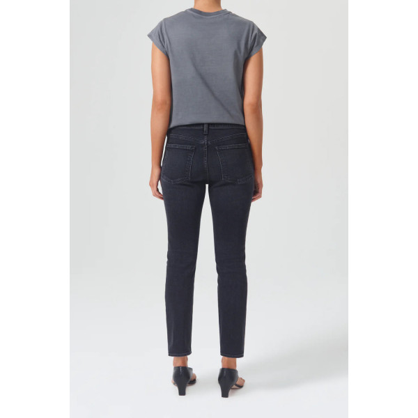 Rubis Glow Mid Rise Slim Crop