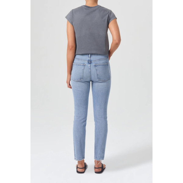 Rubis Glow Mid Rise Slim Crop
