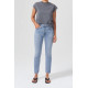 Rubis Glow Mid Rise Slim Crop