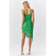 Sunflower Symmetry Crochet Lace Dress