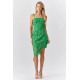 Sunflower Symmetry Crochet Lace Dress