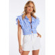 Orchidea Rush Ruffle Top