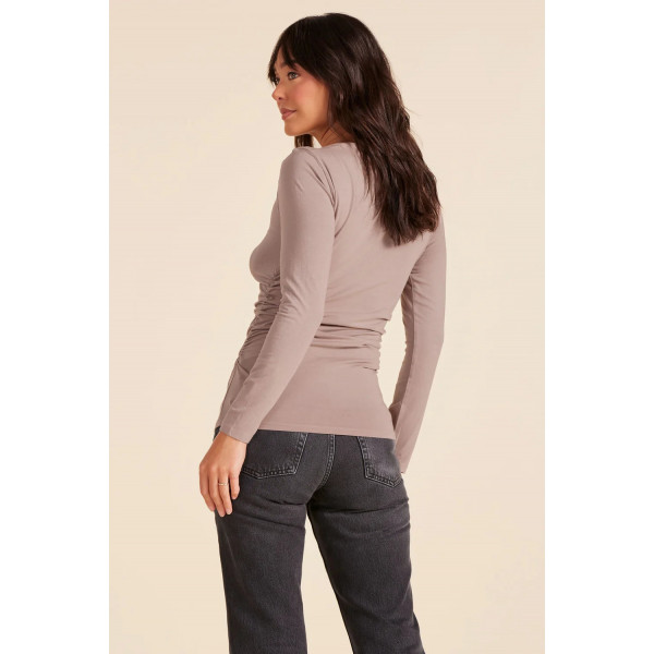 Indigo Neck Top