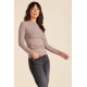 Indigo Neck Top