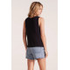 Courant Flow Neck Gauze Tank