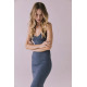 Aube Ruched Maxi Dress