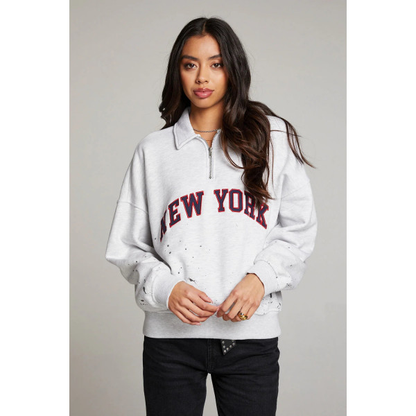 Amore York Splatter Paint Half Zip