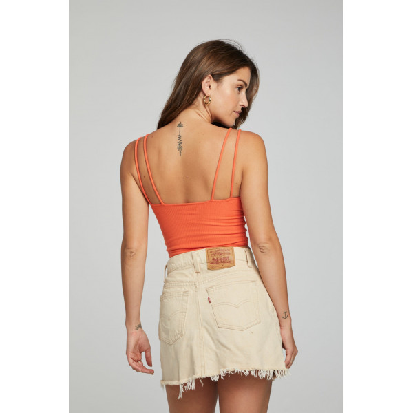 Enchant Tone Crop Rib Tank