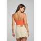 Enchant Tone Crop Rib Tank