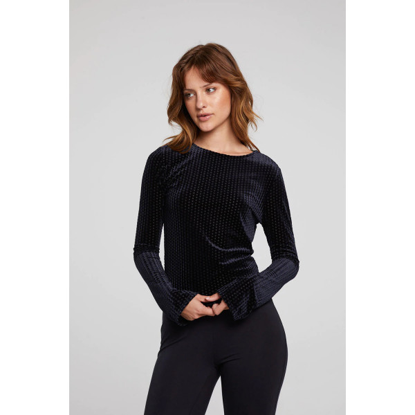 Patent Velvet Top