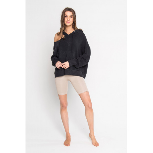 Fervor Cut Shoulder Hoodie