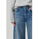 Jade Raw Hem Crop