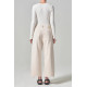 Jade Raw Hem Crop