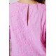 Nebula Glow Flower Applique Top