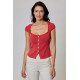 Gasa Button Top