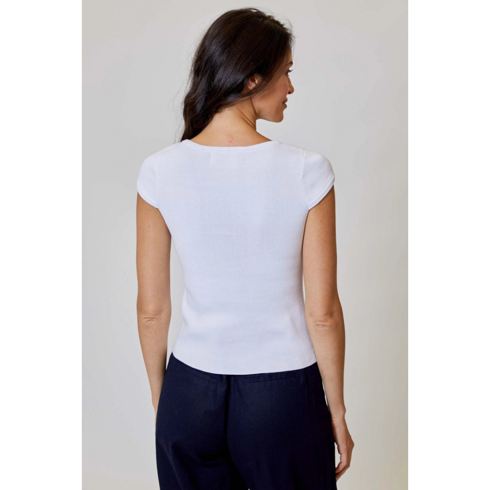 Gasa Button Top