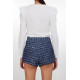Moda Lumina Ruffle Trim Top