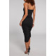 Retro Drift Lace-Up Dress