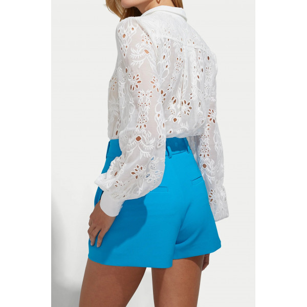 Cashmere Glow Lace Blouse
