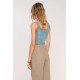 Organza Denim Top