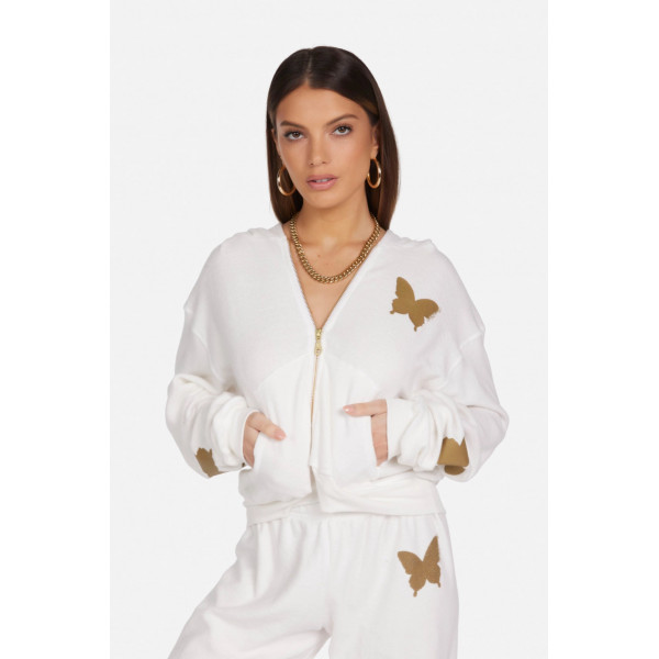 Flor Butterfly Zip Up