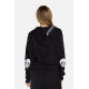 Delicada Skull Heart Zip Hood