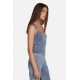 Tulle Denim Wash Tank