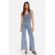 Zafiro Glow Rib Denim Flare Pant