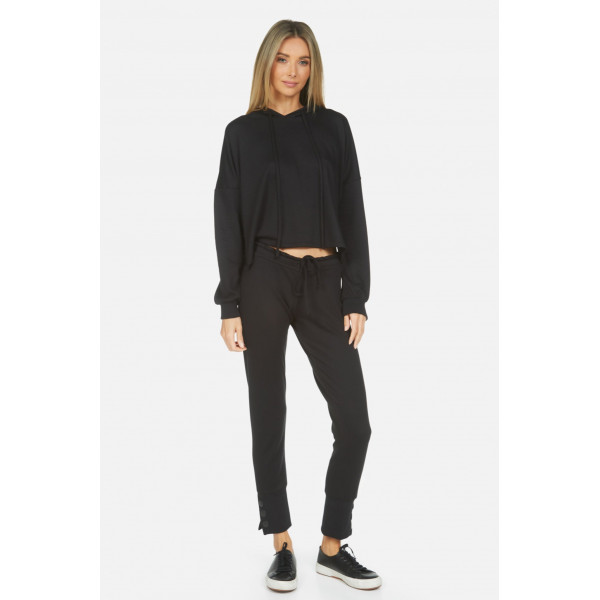 Esmeralda Side Button Hoodie