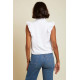 Cadencia Ruffle Button Top
