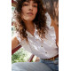 Cadencia Ruffle Button Top