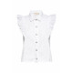 Cadencia Ruffle Button Top