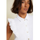 Cadencia Ruffle Button Top