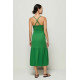 Flash Smocked Midi Dress