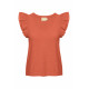 Autumn Luxe Contrast Ruffle Tank