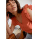 Autumn Luxe Contrast Ruffle Tank