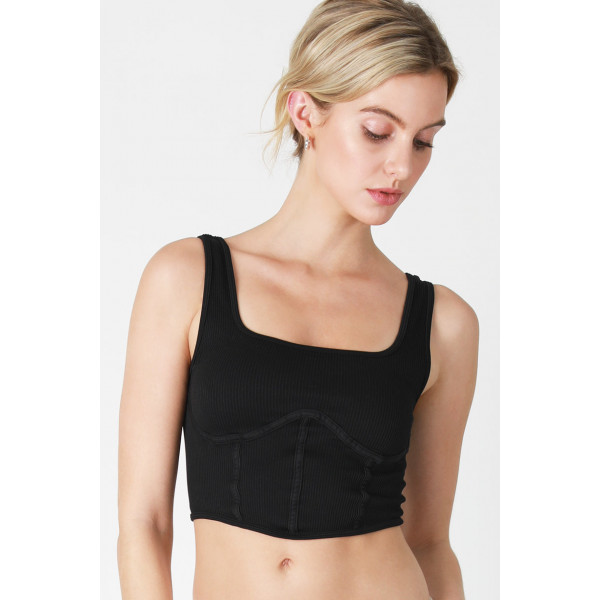 Violetta Square Neck Corset Tank