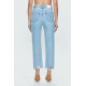 Onyx Crop High Rise Straight Jean