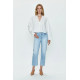 Onyx Crop High Rise Straight Jean