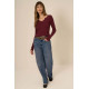 Mussola Comeback Notch Neck Long Sleeve