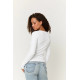 Shimmer Vibe Scoop Rib Long Sleeve