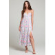 Link Calma Floral Midi Dress