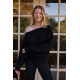 Arc Luxe Off The Shoulder Sweatshirt