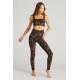 Burgundy Splatter Legging