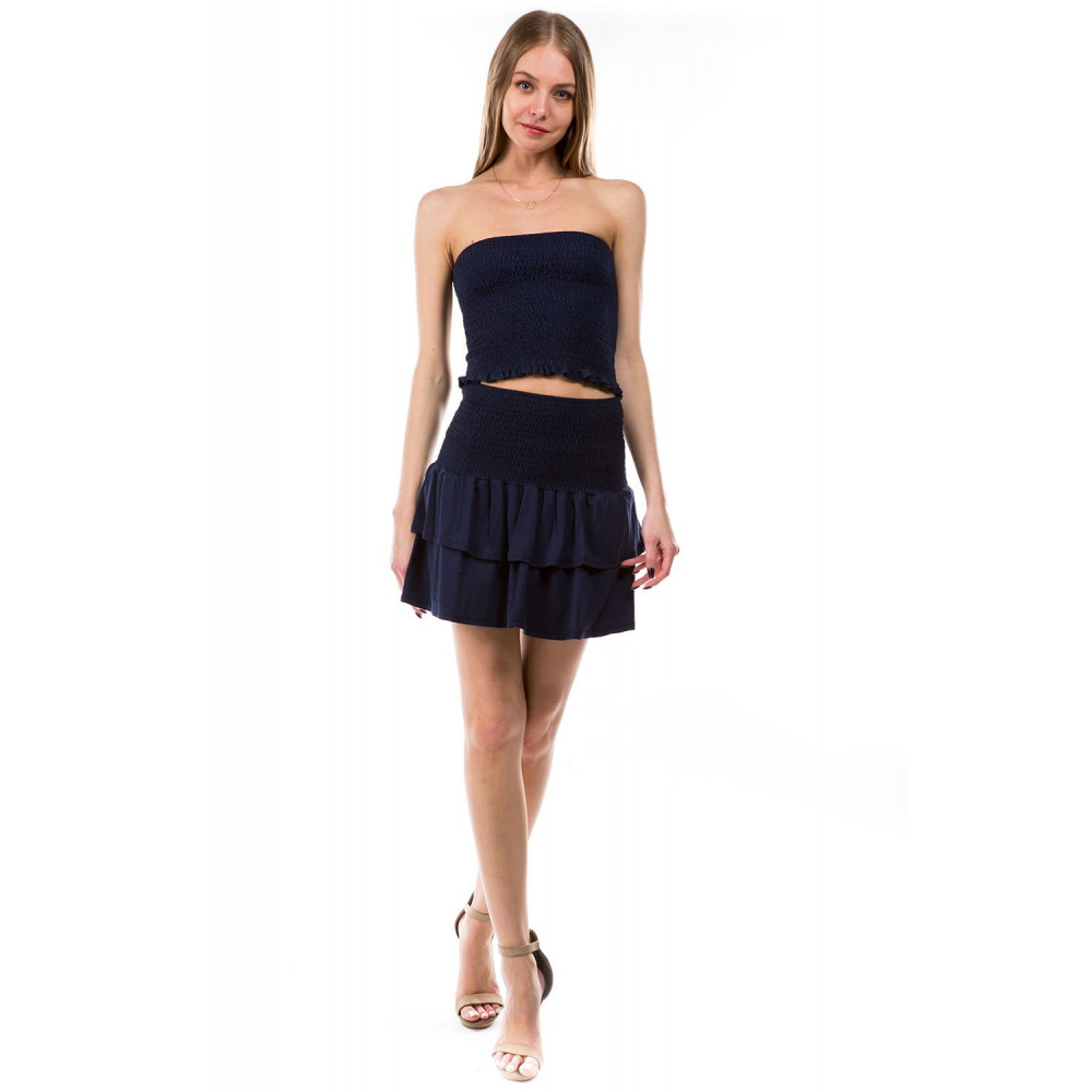 Frost Smock Tube Top