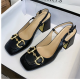 Minuit Vintage Thick Heels