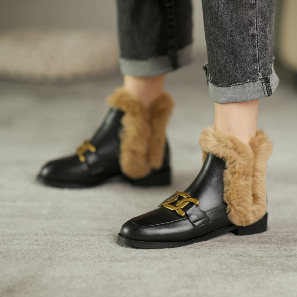 Cristallo Furry Shoes