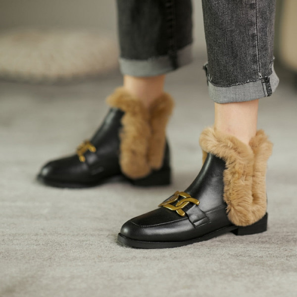 Cristallo Furry Shoes