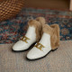 Cristallo Furry Shoes