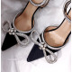 Satén Crystal Heels
